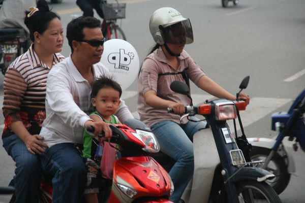 Familienkutsche in Phnom Penh